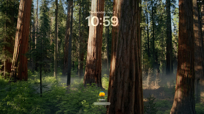 Lock screen when logged in